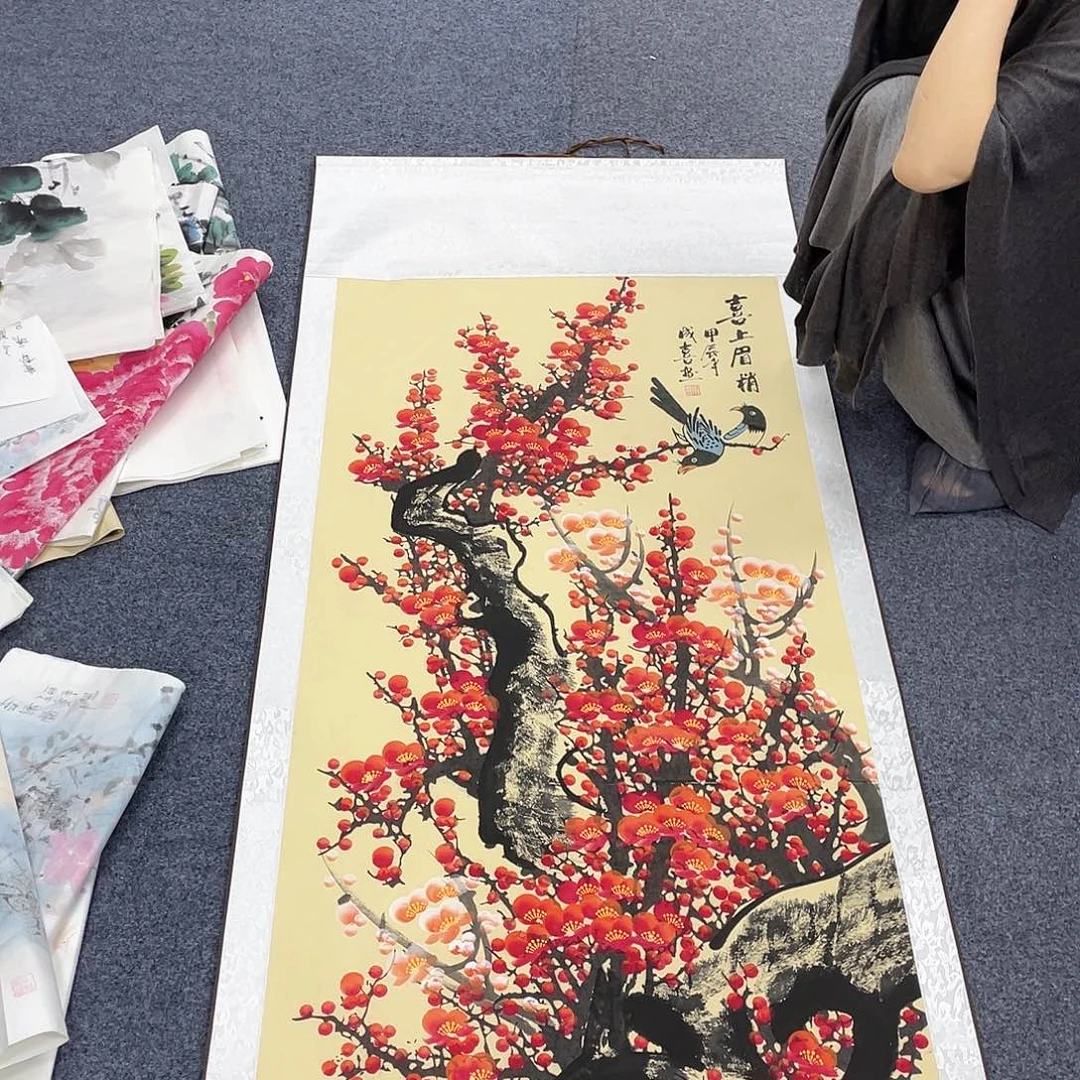 国画作品小姐姐放漏…