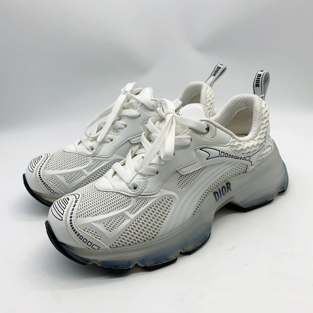99新 DIOR/迪奥 36码 女士白色网面老爹鞋