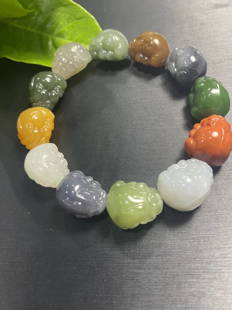 和田玉多宝貔貅手串首发精品时尚百搭单圈精美