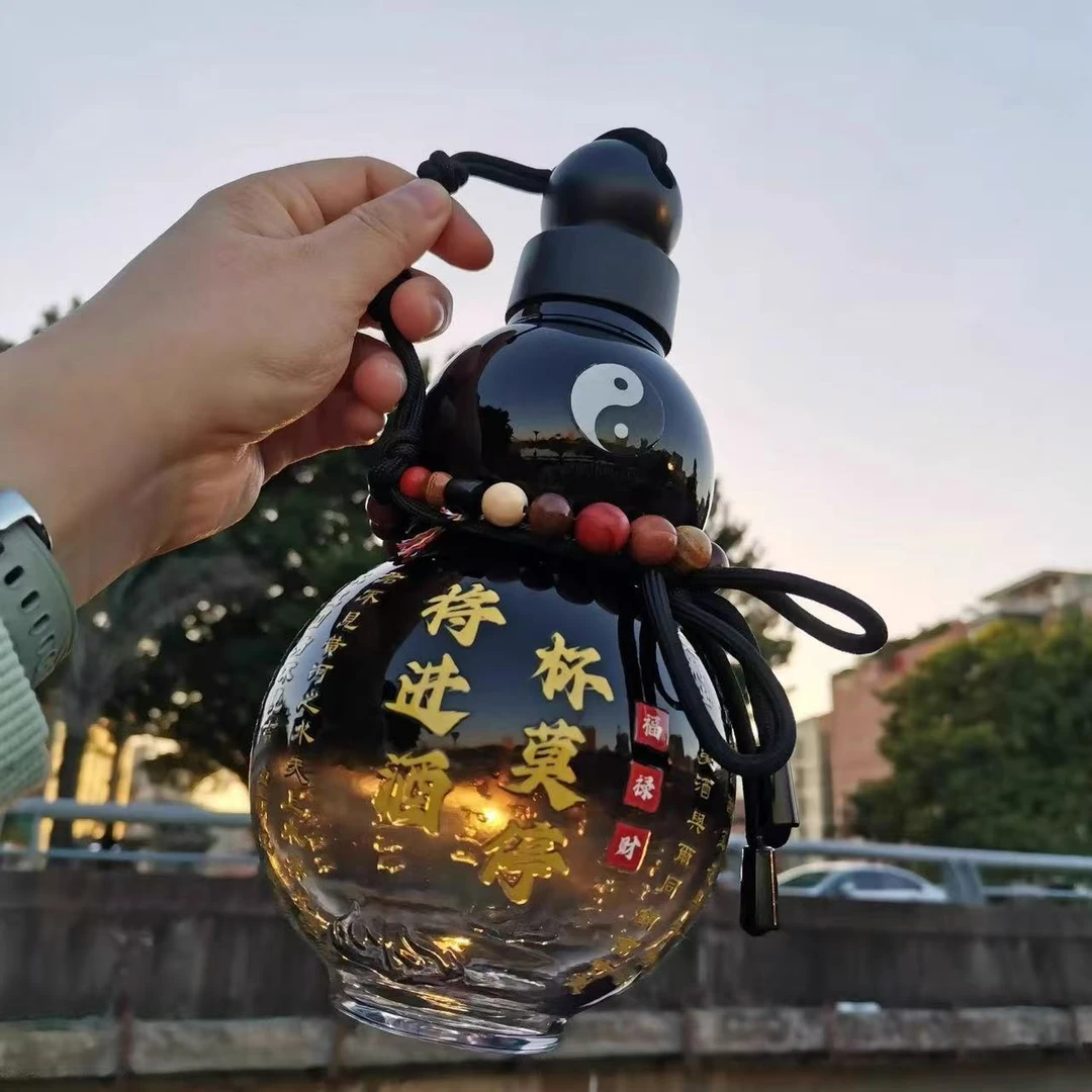 爆款道文化太极剑葫黑神话同款道具酒葫芦大容量中式创意水壶pp