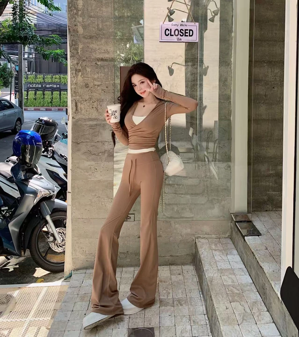 DS【吸氧计划】松弛girl~氧气素颜感美女运动瑜伽上衣/长裤