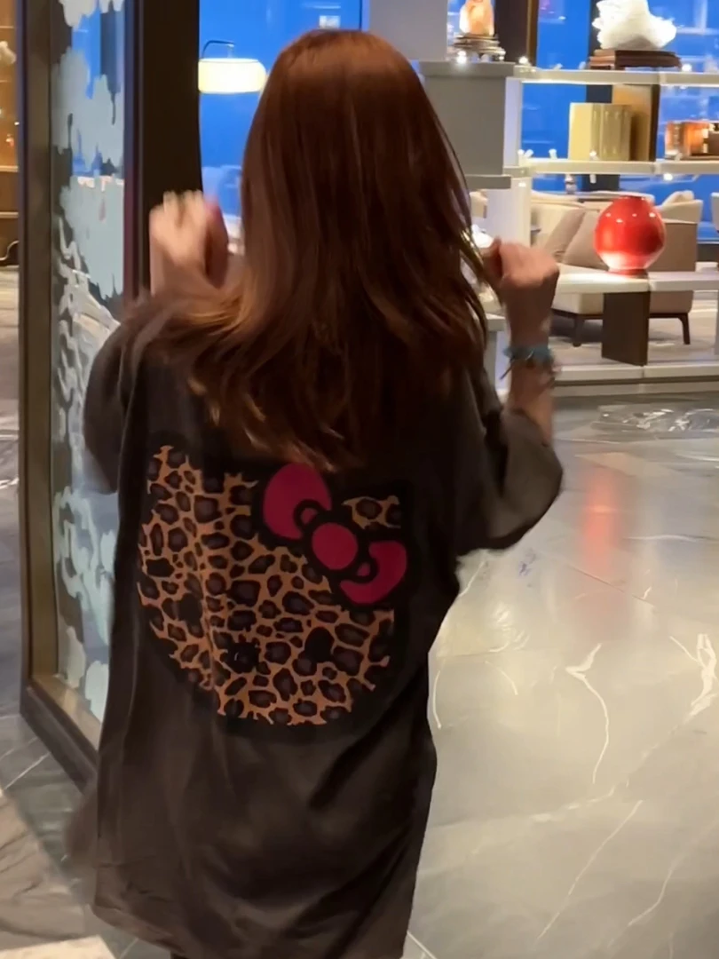 【BORAKOO】韩系甜酷~Kitty卡通印花T恤B