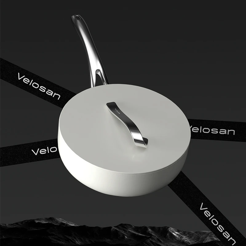 VELOSAN温仑山自由丝带不粘炒锅家用高颜值厨具-D