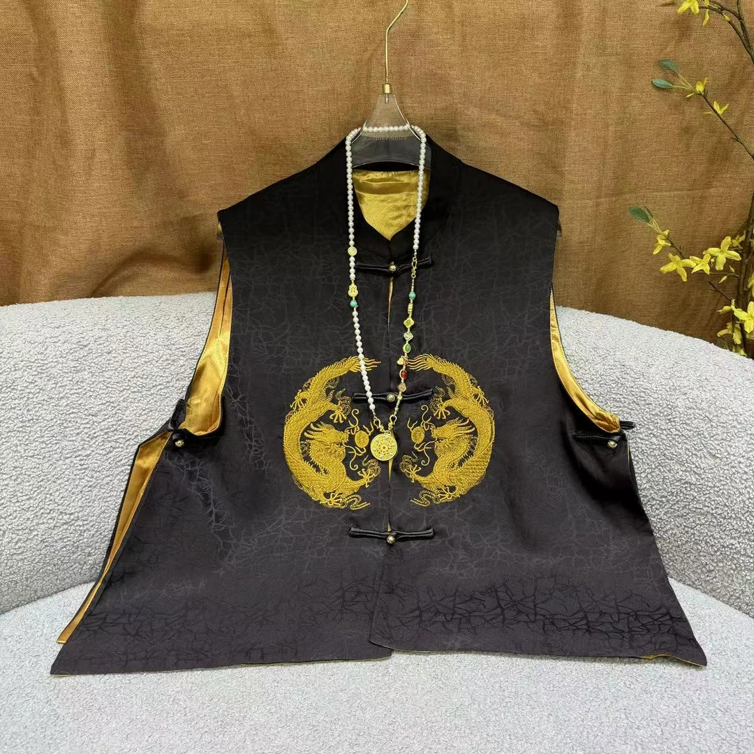 （SHANGLIU）国风新中式醋酸马甲Q241233-1（559）