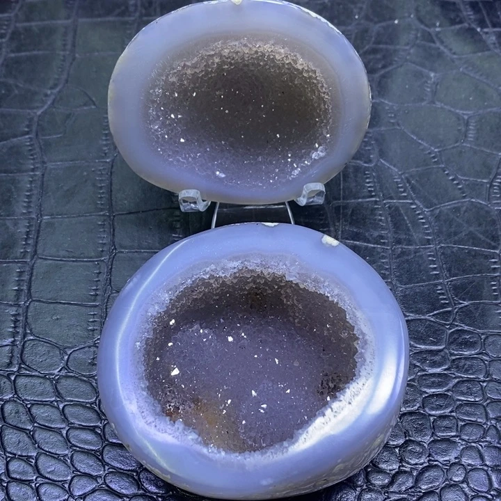 未镶嵌珠宝半成品水晶紫花花盆