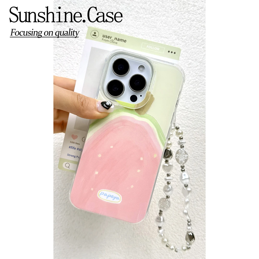 芭乐IMD手机壳适用苹果华为vivo小米oppo女款iphone16/15