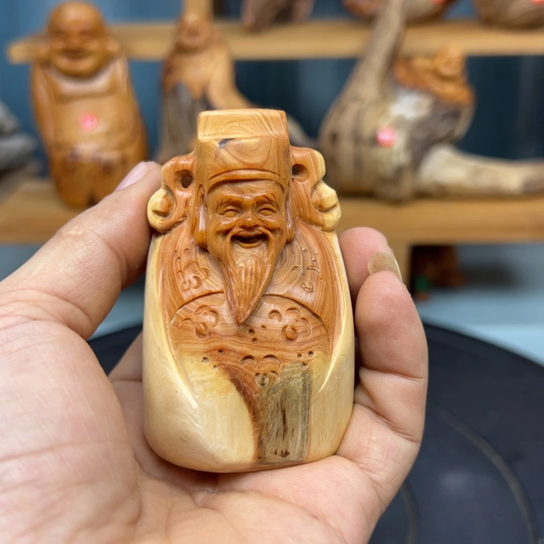 木祥崖柏木摆件手把件