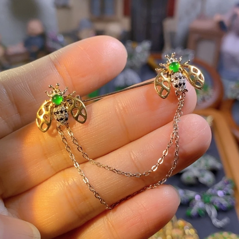 【闪购商品】银S925镶嵌挂件翡翠