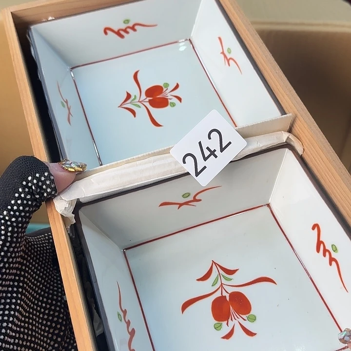 瓷片很好看的小方盘