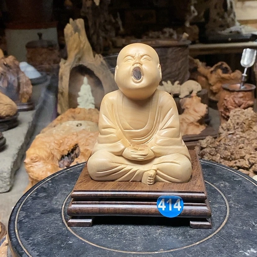 【闪购商品】414号黄杨木香炉工艺