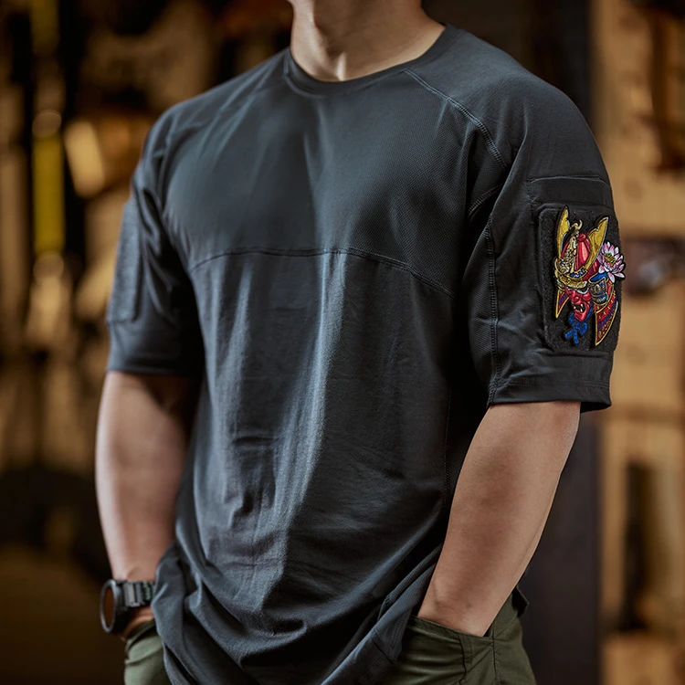 美国Condor 三叉戟战术圆领短袖弹力透气T恤户外运动打底速干上衣