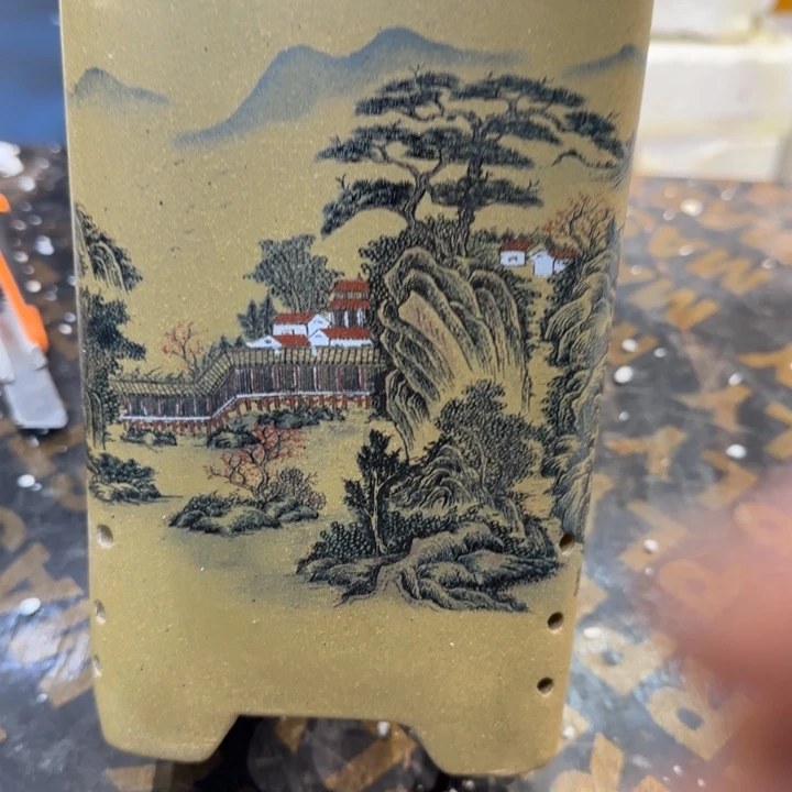 紫砂花盆口径14.21口径