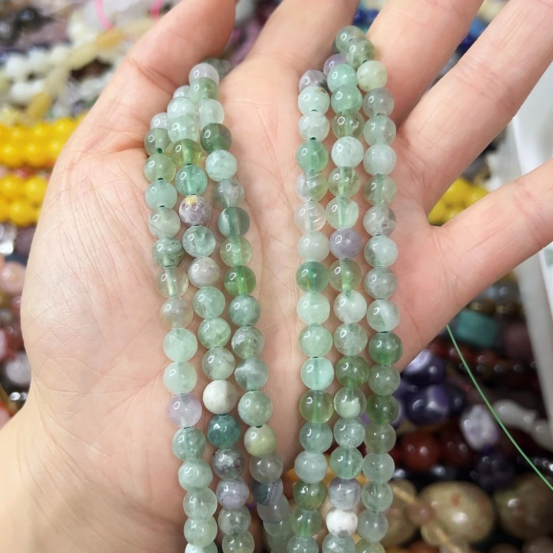 玛瑙/玉髓合金珠宝半成品 卡6彩莹石3条