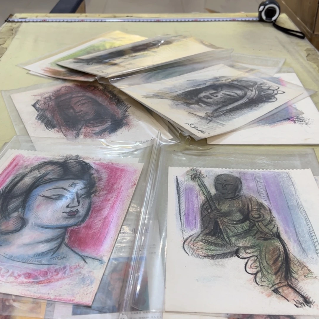 ！***!绘画屏风框画茶空间设计