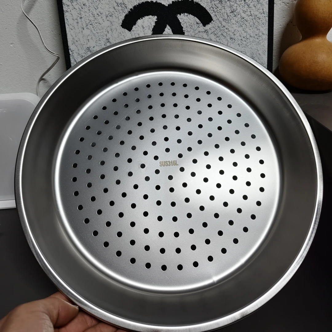 A163-加厚不锈钢炒锅专用耐高温易清洗蒸盘蒸格蒸屉