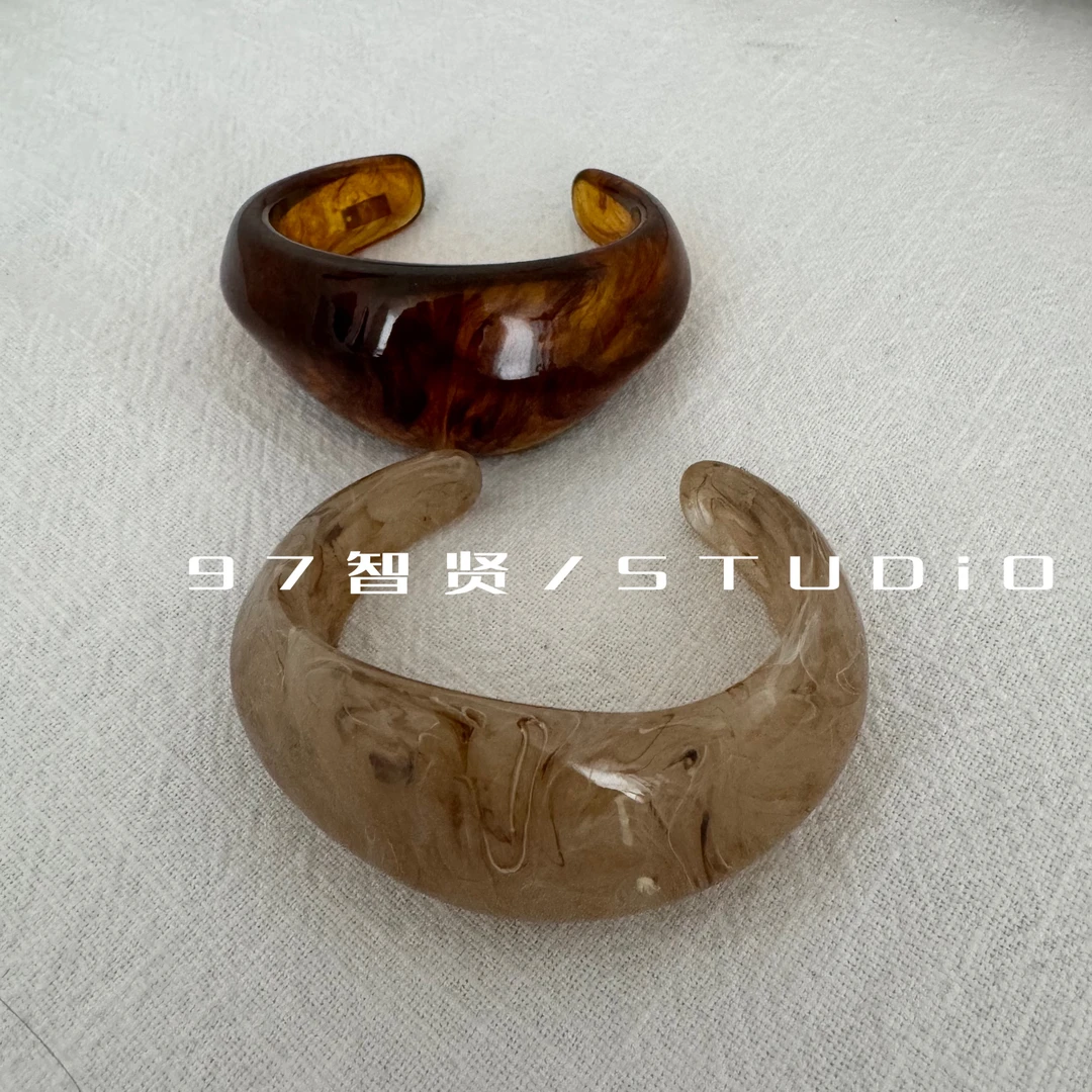 非金属树脂手镯 智贤 【树脂开口手镯博主风】