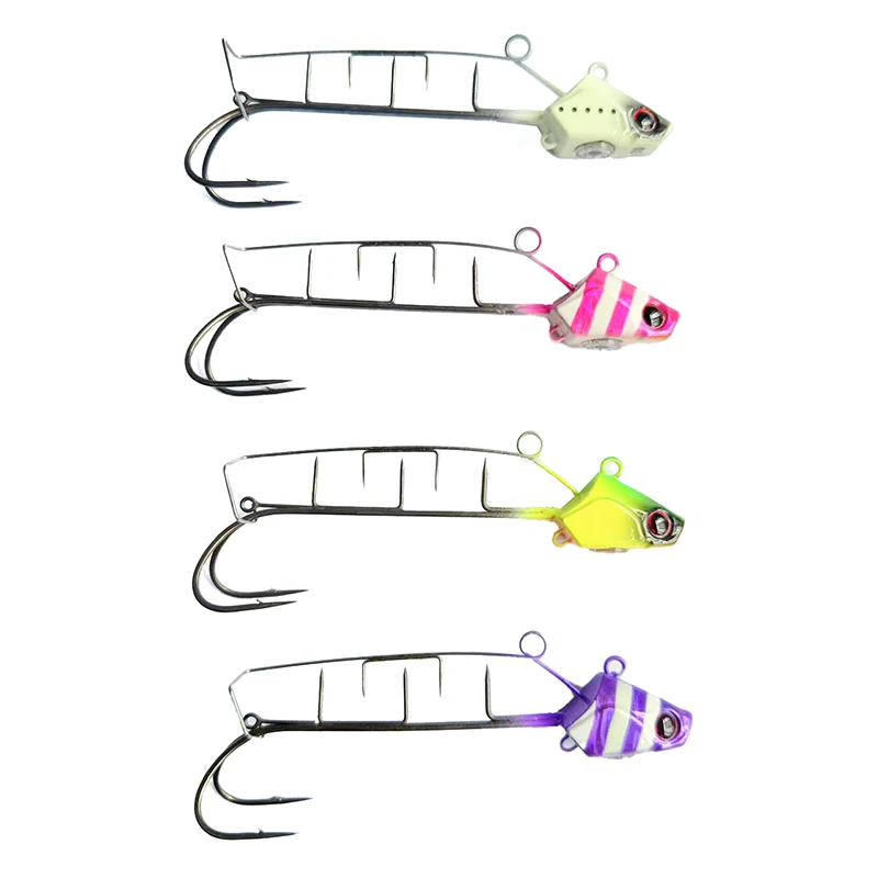 船钓天亚带鱼钩海钓夜光假饵带诱鱼灯太刀鱼30#40号50双钩特氟龙