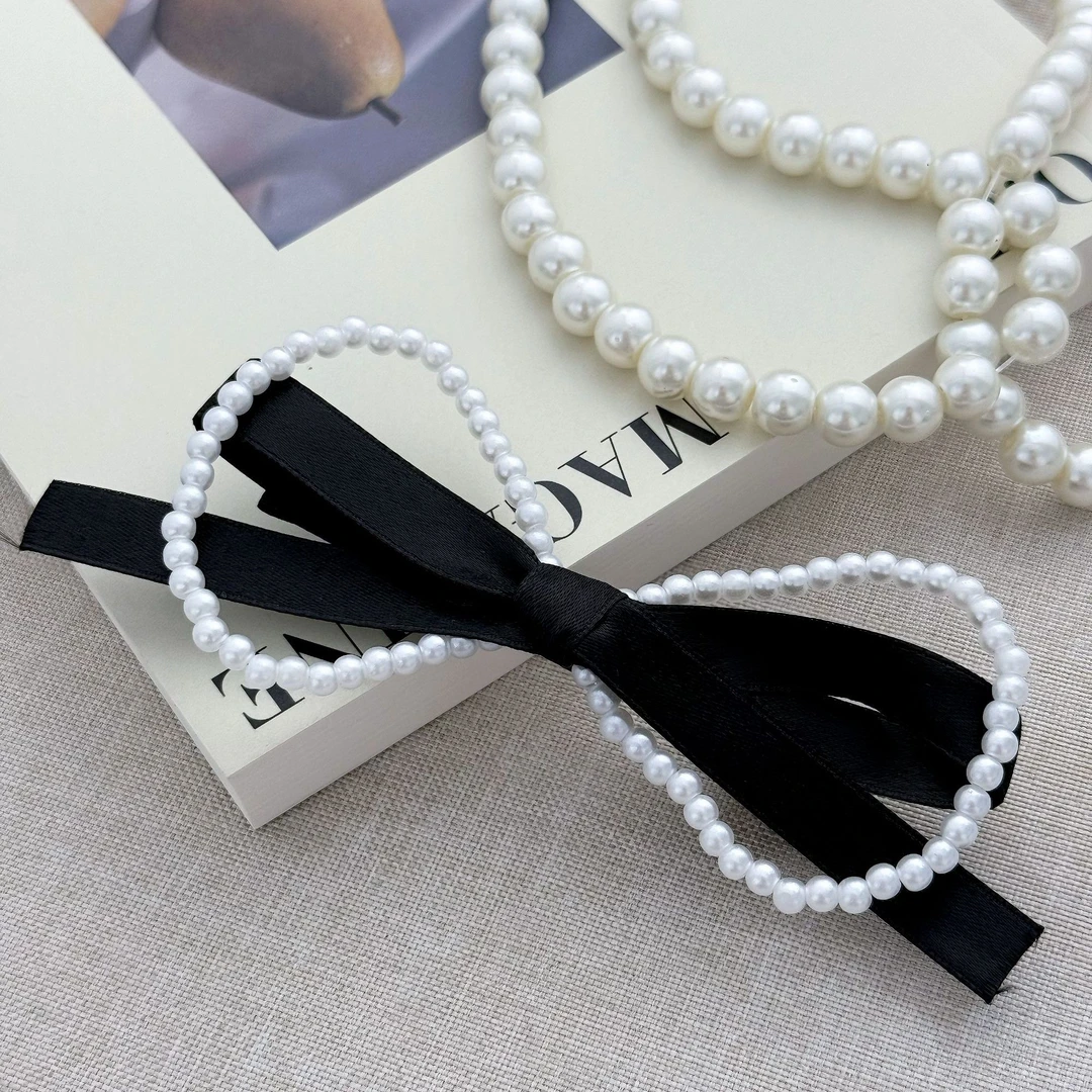 A041仙女风甜美法式边夹发夹时尚简约气质头饰