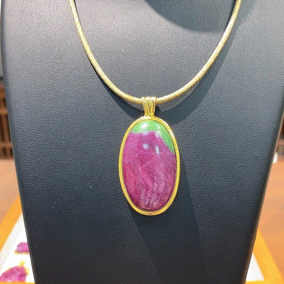 锦纶非金属吊坠红宝