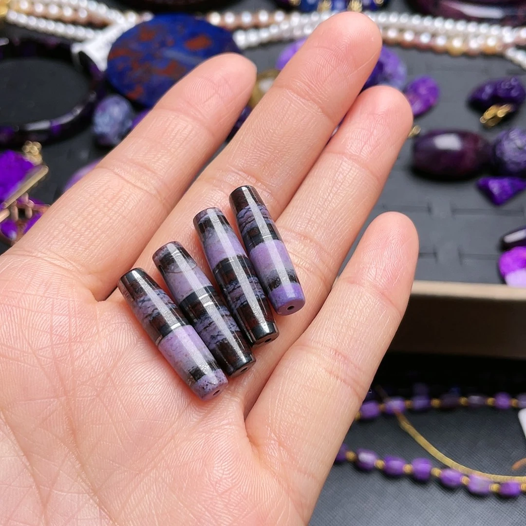 苏纪石（舒俱来）筒珠 多样性发其一未镶嵌