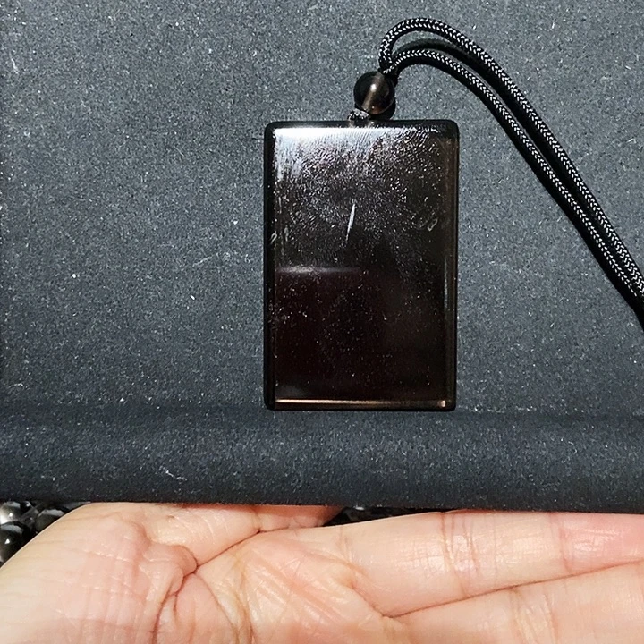 黑曜岩未镶嵌吊坠(不含链)
