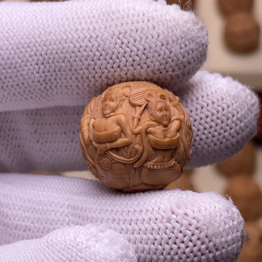 猴头核桃吊坠飞天美女18+