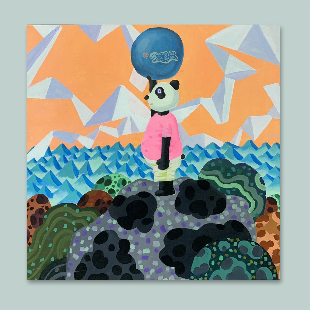 张鹏原创作品80*80厘米