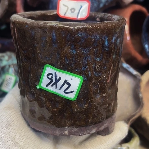 红陶粗陶花盆手工