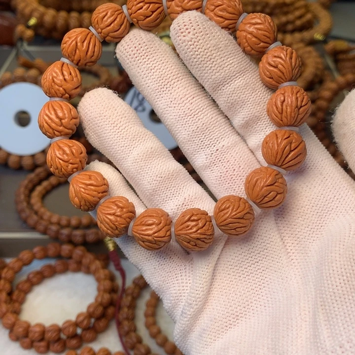 桃核手串秦岭龙纹