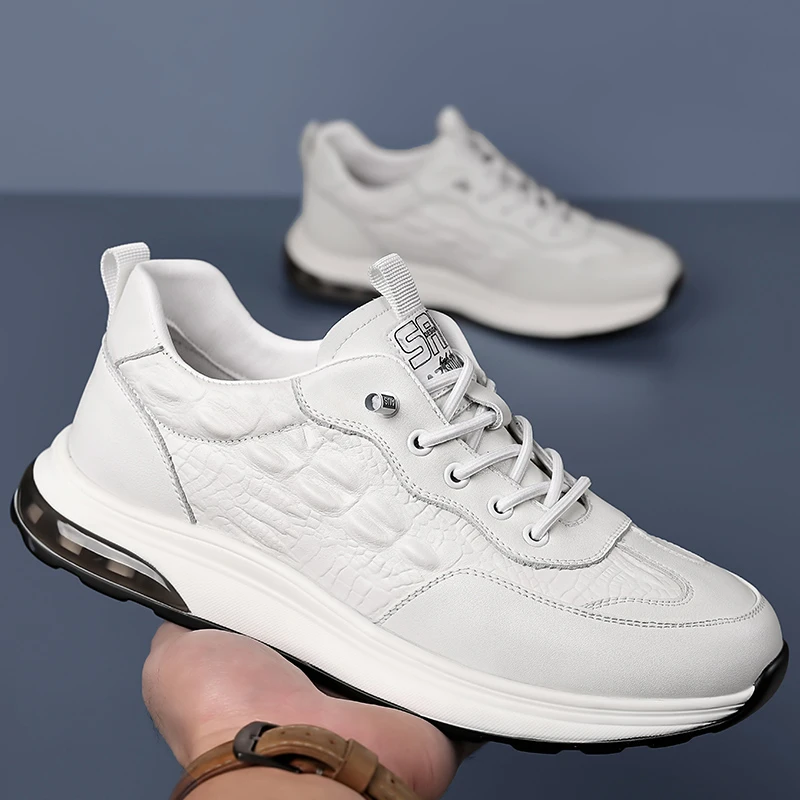 江南袋鼠男鞋春秋款2025新款百搭休闲板鞋男士高级感小白鞋春季