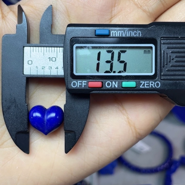 青金石未镶嵌13mm屁桃爱心配饰