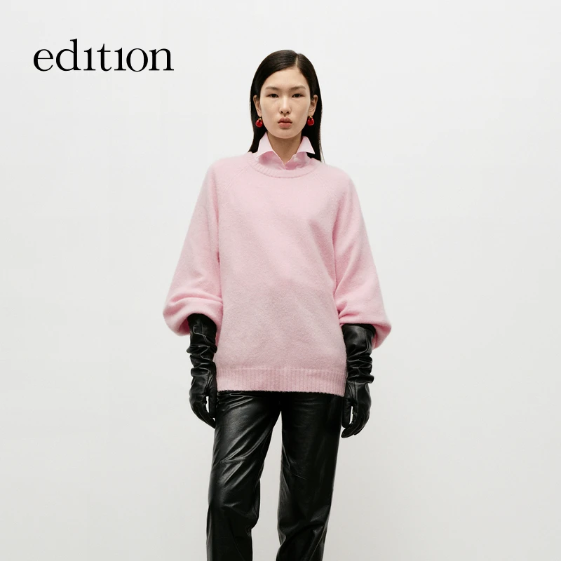 【赵老板专属】商场同款edition灯笼袖绵羊毛羊绒毛衣#EBD3SWT039