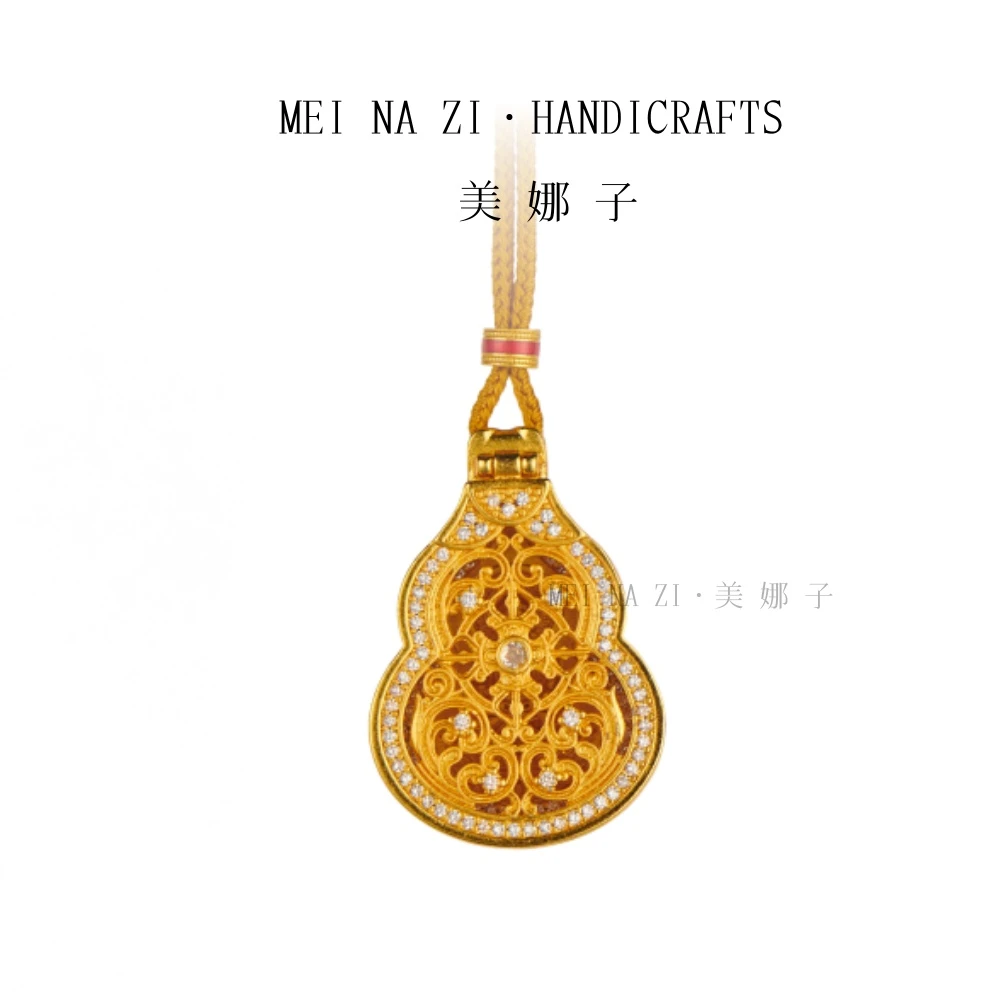 予禧/ 新款花丝葫芦项链开合轻奢项链气质A012