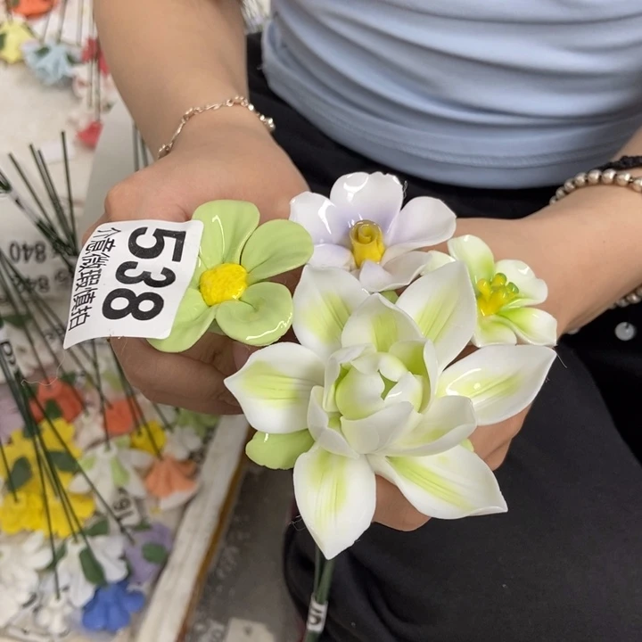 杯手工制作陶瓷花