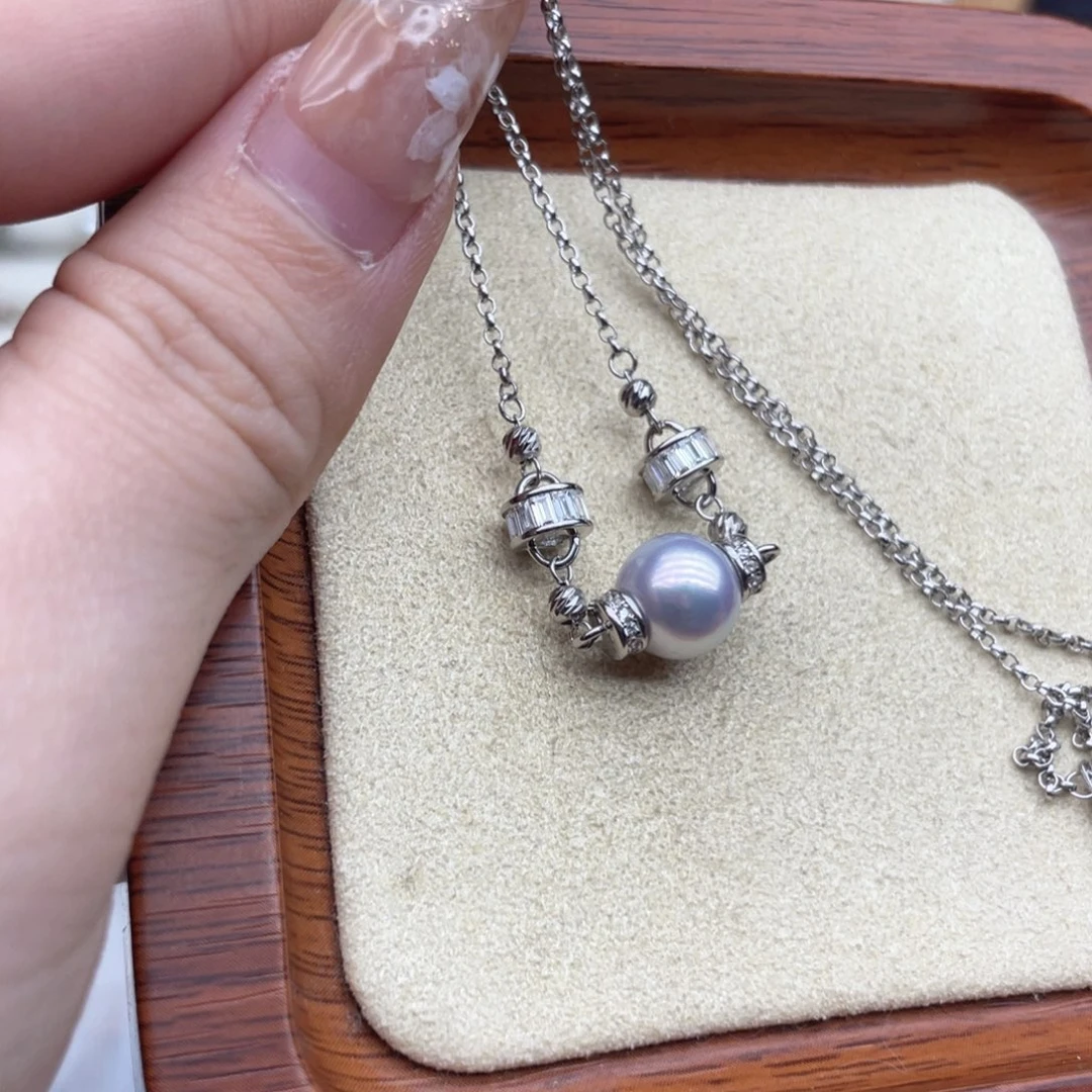 海水珍珠颈饰银S925镶嵌Z116