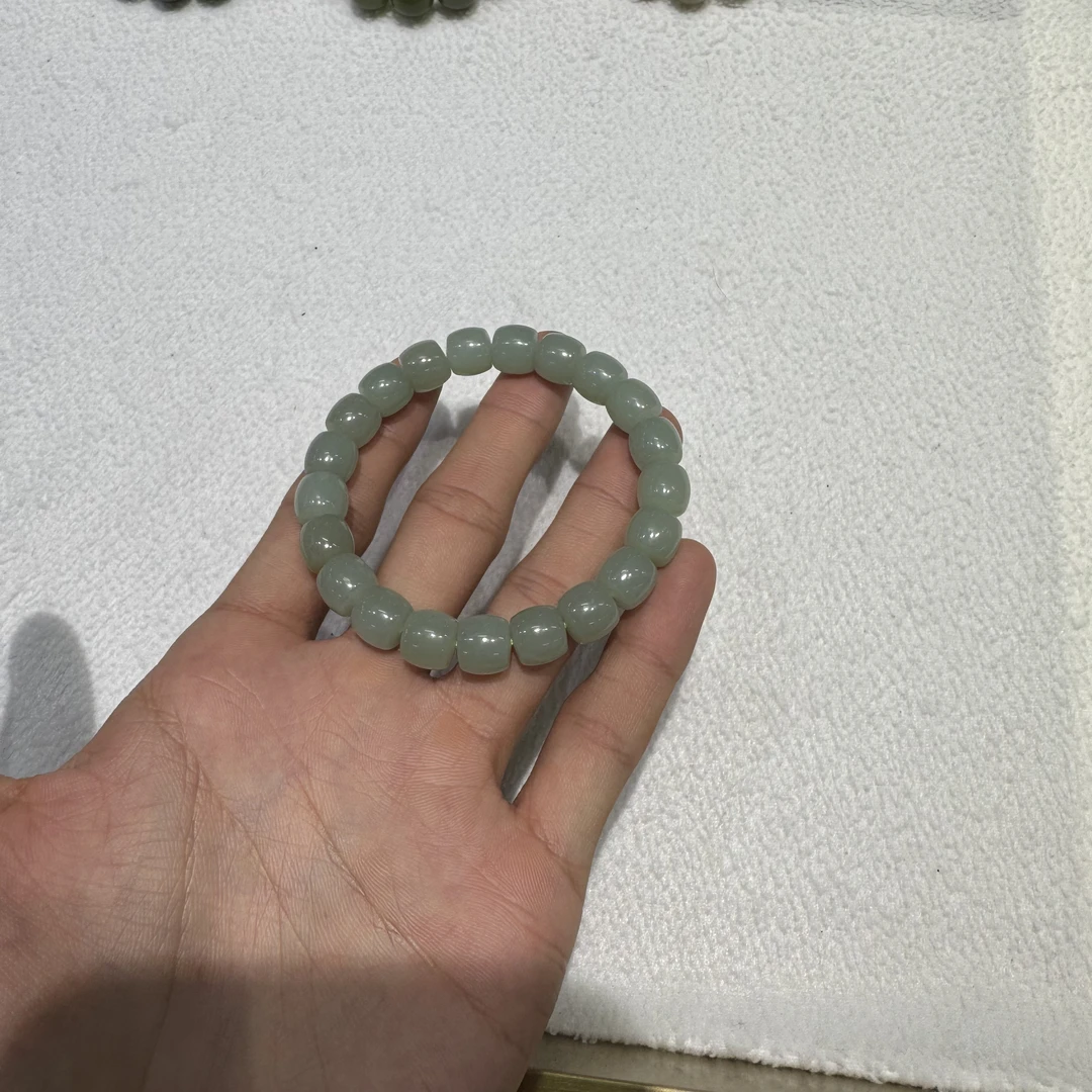 和田玉且末料9x10mm多样性拍一发一