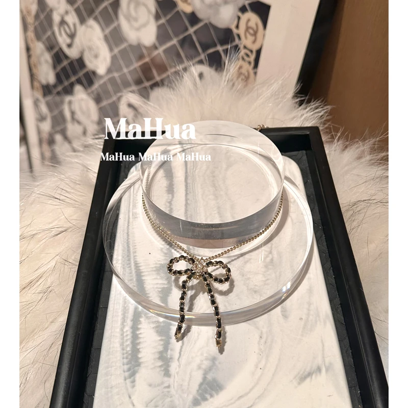 铜合金项链 P1744 蝴蝶结项链