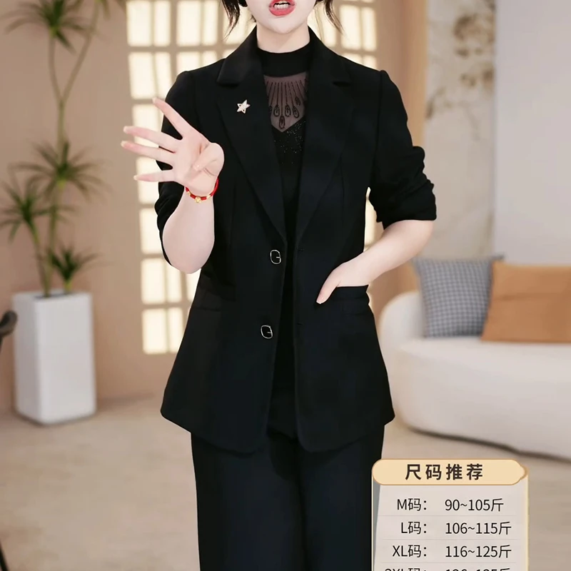 西装外套女2025秋季新款中年女士休闲职业时尚十三行短款西服上衣