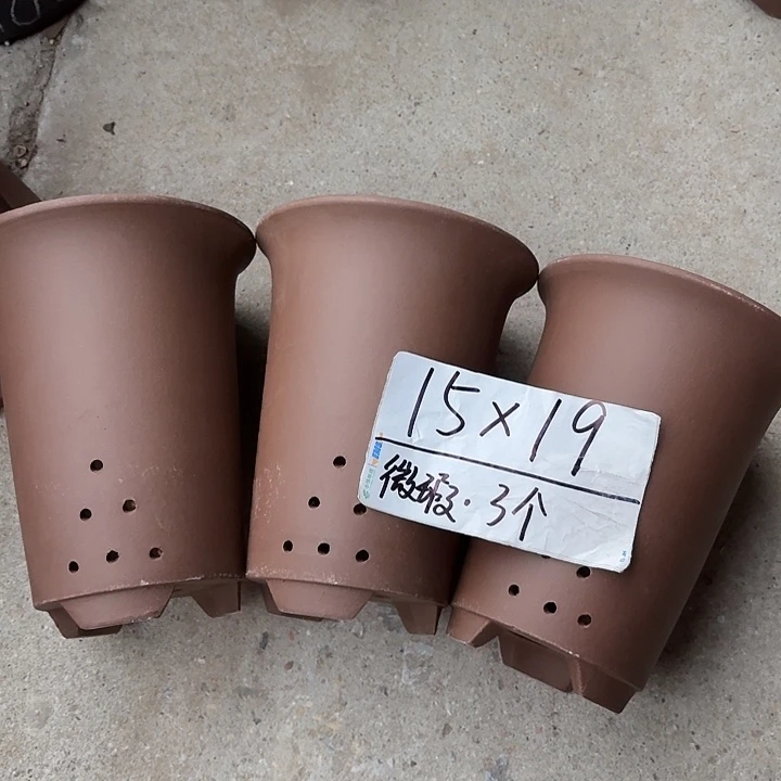 花盆紫砂宜兴紫砂花盆3只