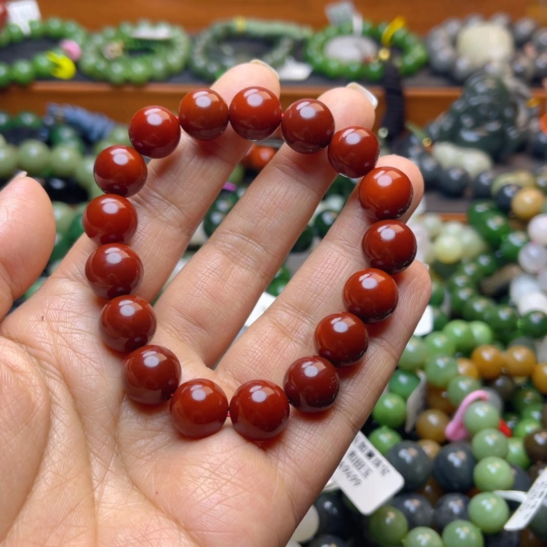 南红玛瑙未镶嵌手链