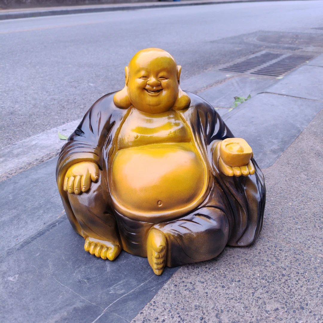 香樟木作品 坐佛实木手工雕刻家居办公室艺术匠心之作