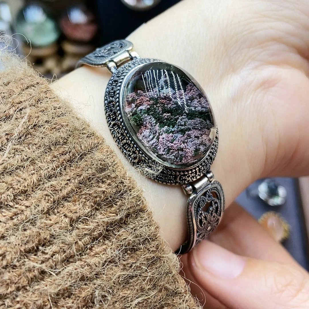 水晶手链银S925镶嵌m***5