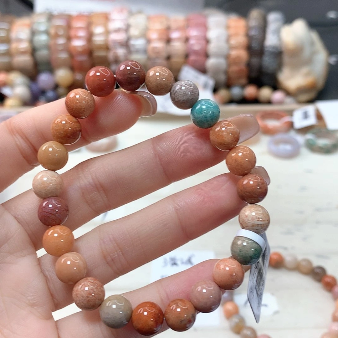 硅化珊瑚（珊瑚玉）手链未镶嵌小**吖154