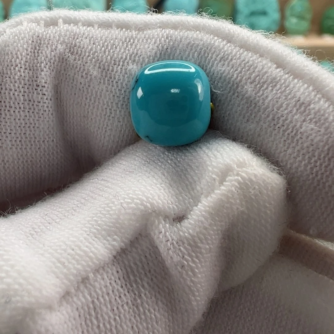 未镶嵌绿松石老型珠 8.4x7.7mm