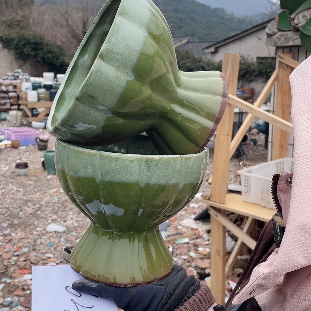 红陶王嫂花盆0214-644