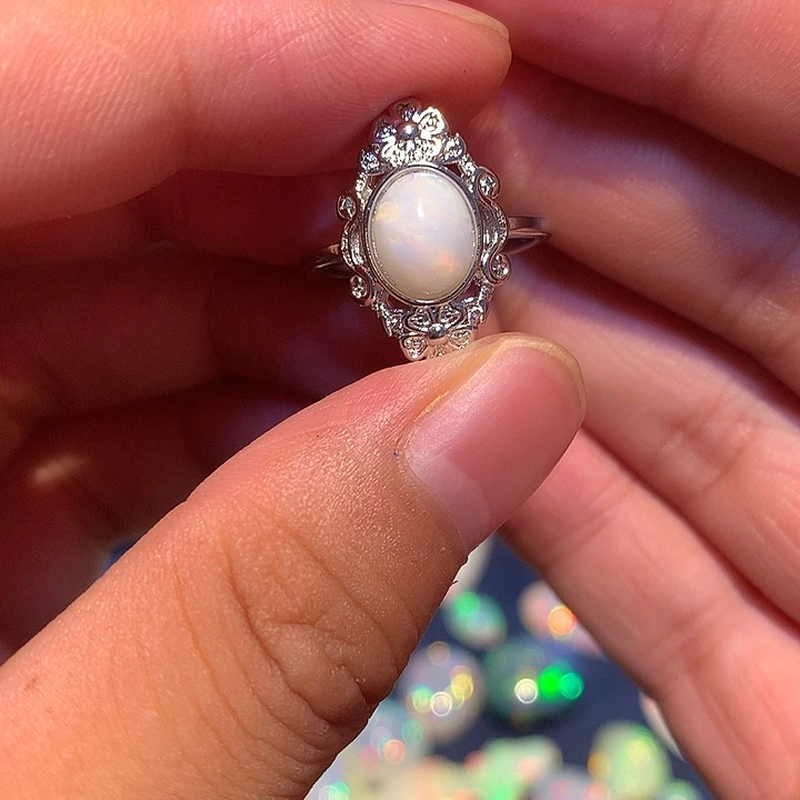 欧泊合金欧泊戒指