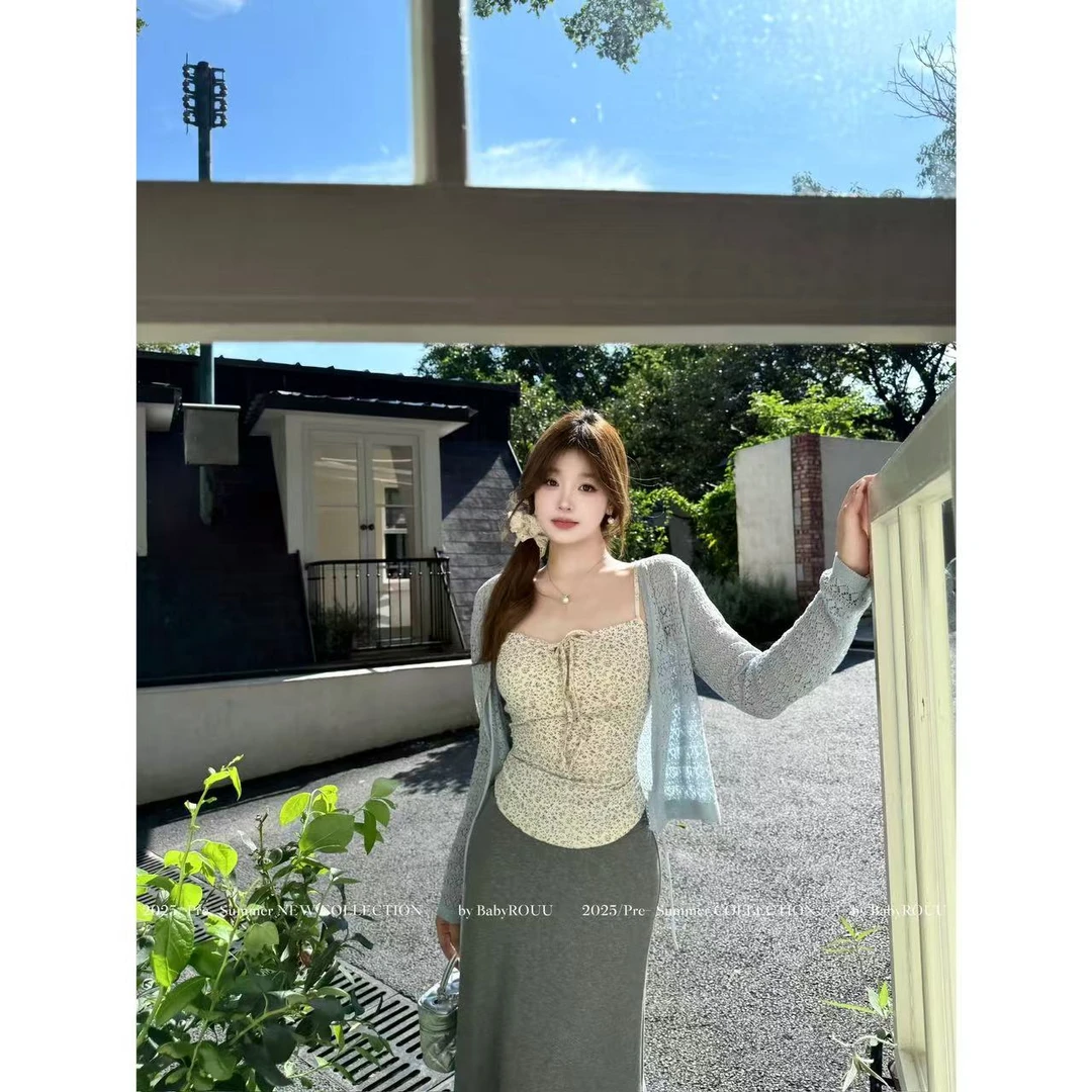 【现货】【雏菊奶霜】温与柔法式小众气质碎花无袖舒适百搭显瘦吊带
