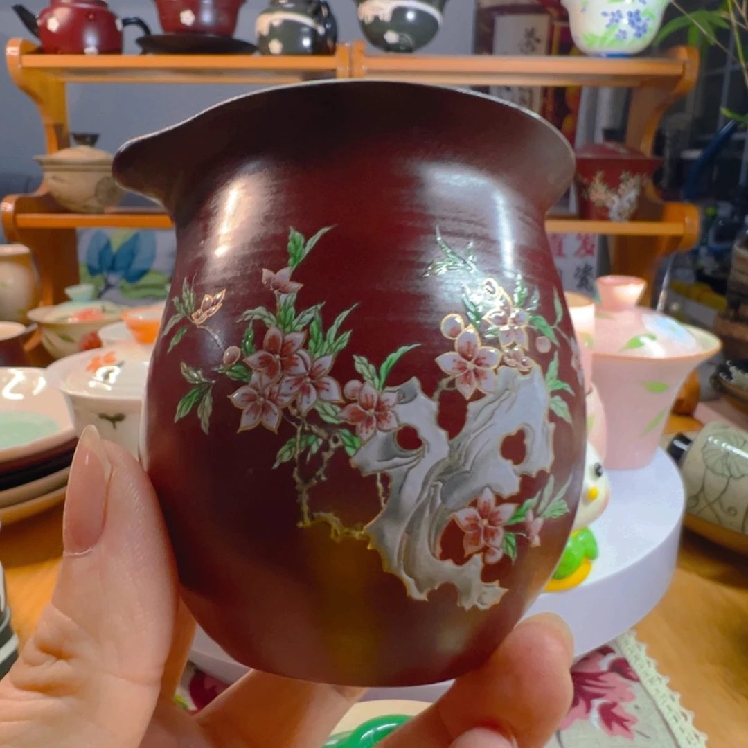 山楂红梅花公道杯分茶器