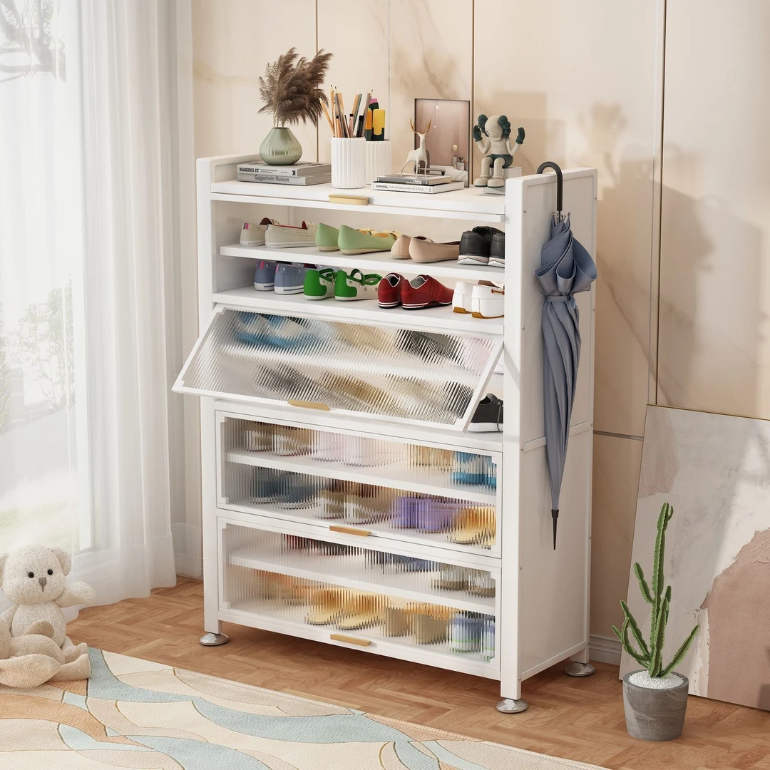 鞋子置物架家用收纳柜柜子鞋架子防尘透明客厅简约大容量玄关阳台