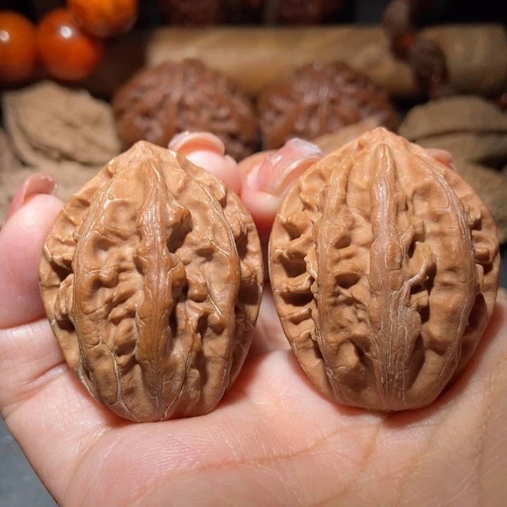 把件文玩核桃东北楸子小雪210